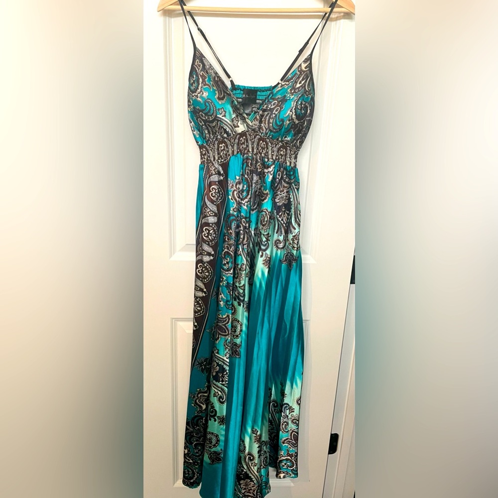 Beautiful multi colored maxi dress